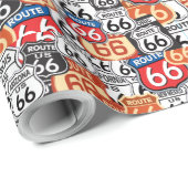 Wegweiser 66 geschenkpapier (Rolleneckpunkt)