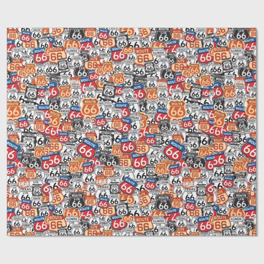 Wegweiser 66 geschenkpapier (Flach)