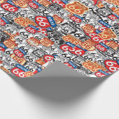 Wegweiser 66 geschenkpapier (Ecke)