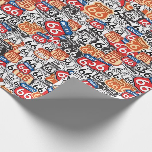 Wegweiser 66 geschenkpapier (Ecke)