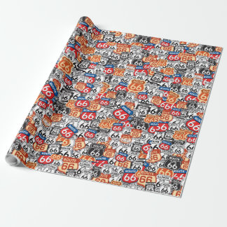 Wegweiser 66 geschenkpapier