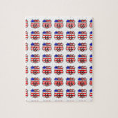 Wegweiser 66 mit Fahne Puzzle (Vertikal)