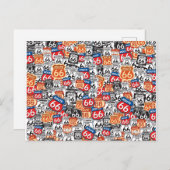 Wegweiser 66 postkarte (Vorne/Hinten)