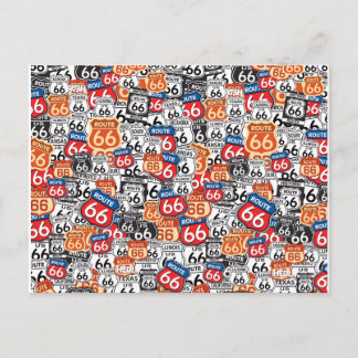 Wegweiser 66 postkarte