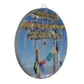 Wegweiser auf dem Gipfel von Kilimanjaro kenya Dartscheibe (Vorderseite Links)