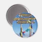 Wegweiser auf dem Gipfel von Kilimanjaro kenya Magnet (Vorderseite/Rückseite)