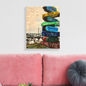 Wegweiser auf Kelleys Insel, Malerei Leinwanddruck (Insitu (Wohnzimmer))