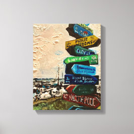 Wegweiser auf Kelleys Insel, Malerei Leinwanddruck