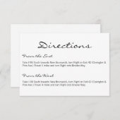 Wegweiser | Basic-weiß Begleitkarte (Vorne/Hinten)