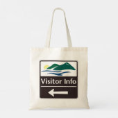 Wegweiser für Besucherinformationen auf der Bag Tragetasche (Rückseite)