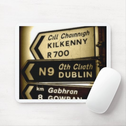 Wegweiser für Irland Mousepad (Mit Mouse)