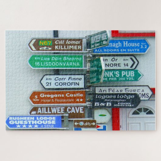 Wegweiser für Irland Puzzle (Horizontal)