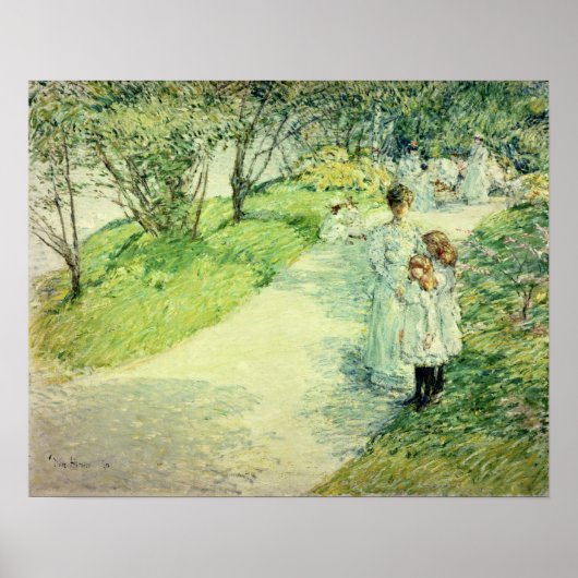 Wegweiser im Garten, 1898 Poster (Vorne)