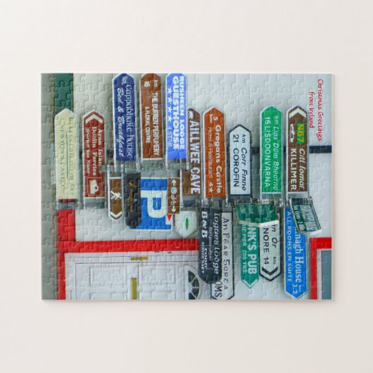 Wegweiser in Irland Jigsaw Puzzle (Horizontal)