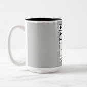 Wegweiser, Marrakesch, Marokko Zweifarbige Tasse (Links)