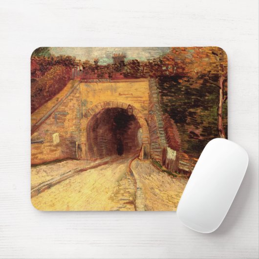 Wegweiser mit der U-Bahn Viadukt von Vincent van G Mousepad (Mit Mouse)