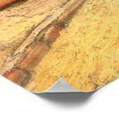 Wegweiser mit der U-Bahn Viadukt von Vincent van G Poster (Ecke)