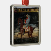 Wegweiser mit Frederick das große zu Pferd Ornament Aus Metall (Rechts)