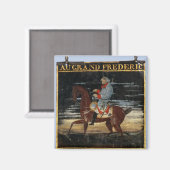 Wegweiser mit Frederick the Great auf Horseend Magnet (Vorderseite/Rückseite)