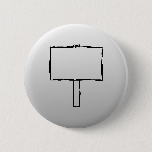 Wegweiser-Mitteilungs-Bild. Schwarzes auf Grau Button (Vorderseite)