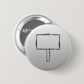 Wegweiser-Mitteilungs-Bild. Schwarzes auf Grau Button (Vorne & Hinten)