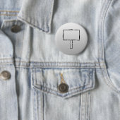 Wegweiser-Mitteilungs-Bild. Schwarzes auf Grau Button (Beispiel)