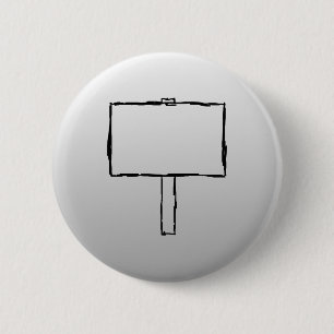 Wegweiser-Mitteilungs-Bild. Schwarzes auf Grau Button