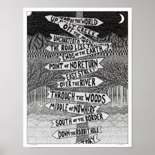 Wegweiser Nr. 2 Poster (Vorne)