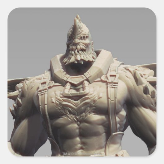 Wegweiser Quadratischer Aufkleber (Vorderseite)