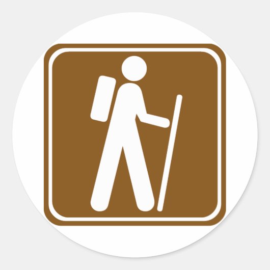 Wegweiser Runder Aufkleber (Vorderseite)