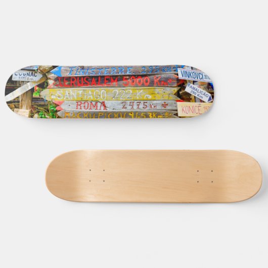 Wegweiser Skateboard (Horizontal)