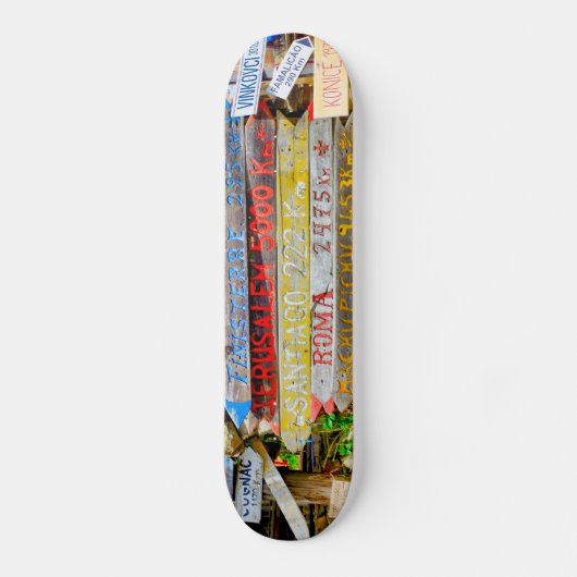 Wegweiser Skateboard (Vorderseite)