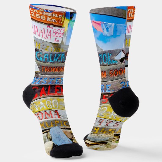 Wegweiser Socken (Gewinkelt)