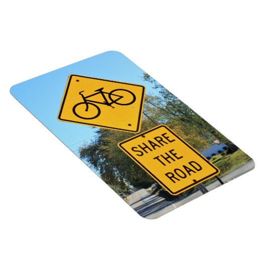 Wegweiser und Fahrradwege gemeinsam nutzen Magnet (Rechte Seite)