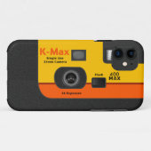 Wegwerfkamera - I5 Orange Case-Mate iPhone Hülle (Rückseite (Horizontal))
