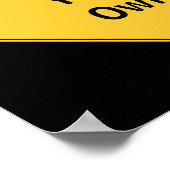 Wegzeichen - Machen Sie Ihr eigenes Poster (Ecke)