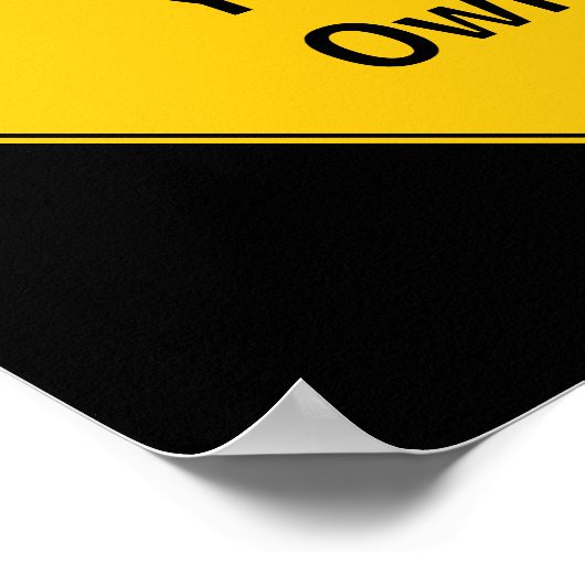 Wegzeichen - Machen Sie Ihr eigenes Poster (Ecke)