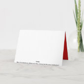 Weh! Es ist Weihnachten!! Feiertagskarte (Rückseite)