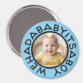 Wehadabyitsaboyitsaboys lustiger Text aus alten Ze Magnet (Vorderseite/Rückseite)