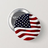 Wehende amerikanische Flagge Button (Vorne & Hinten)