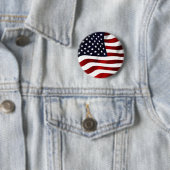 Wehende amerikanische Flagge Button (Beispiel)