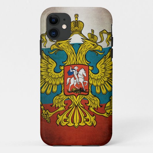 Wehende Flagge Russlands Case-Mate iPhone Hülle (Rückseite)