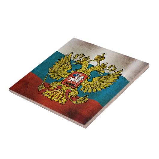 Wehende Flagge Russlands Fliese (Seite)