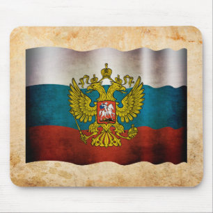 Wehende Flagge Russlands Mousepad