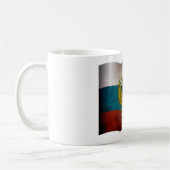Wehende Flagge von Russland Kaffeetasse (Links)