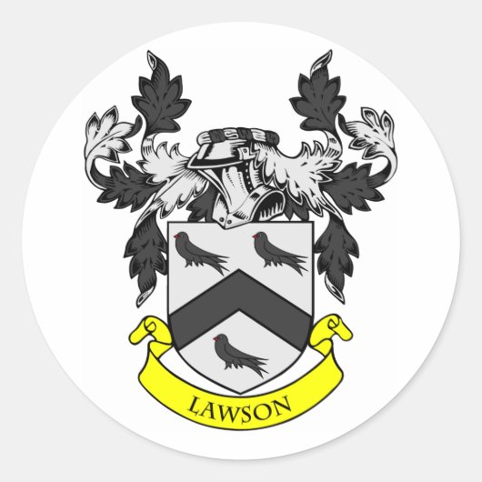 Wehrwaffenmantel Runder Aufkleber (Vorderseite)