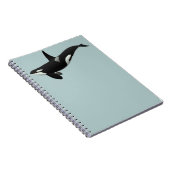 Weibchen aus schwarzem und weißem Orca Killer Notizblock (Rechte Seite)