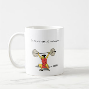 Weibchen aus Schwermetall (Squat) Kaffeetasse