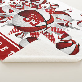 Weibchen-Basketballstars personalisiert Sherpadecke