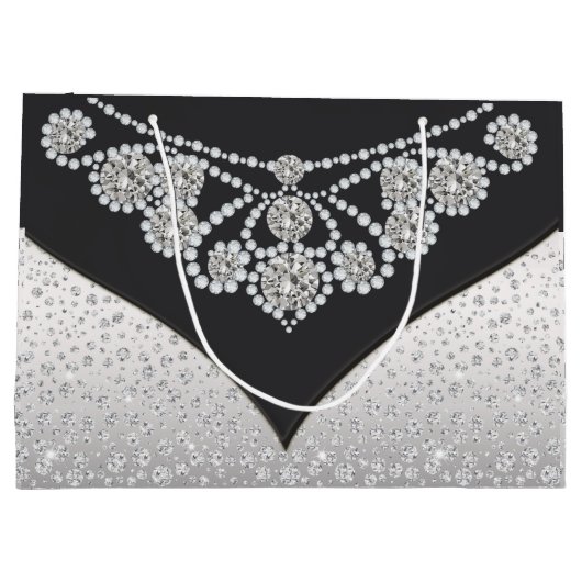 Weibchen Black Silver Diamond Große Geschenktüte (Rückseite)